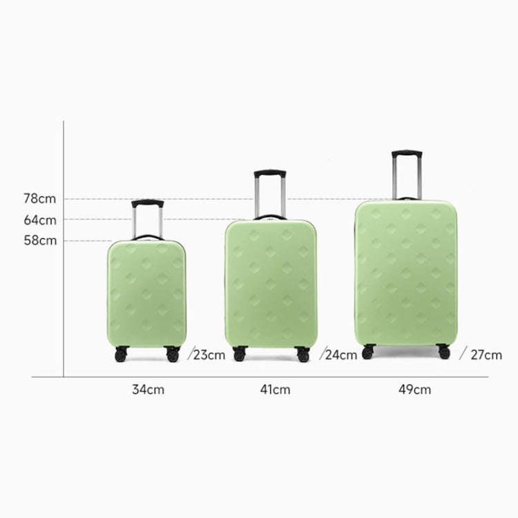 24 inch Foldable Portable Universal Wheel Trolley Luggage Suitcase, with Combination Lock(Grey)
