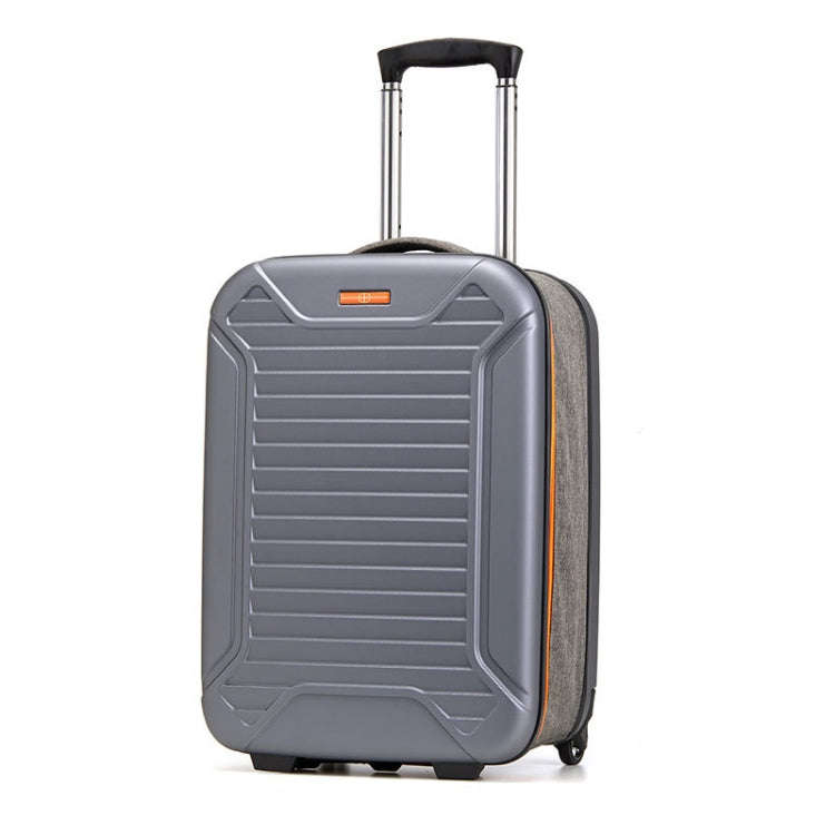 20 inch Foldable Portable Trolley Luggage Suitcase(Orange)