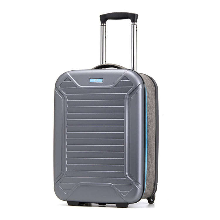 28 inch Foldable Portable Trolley Luggage Suitcase(Blue)