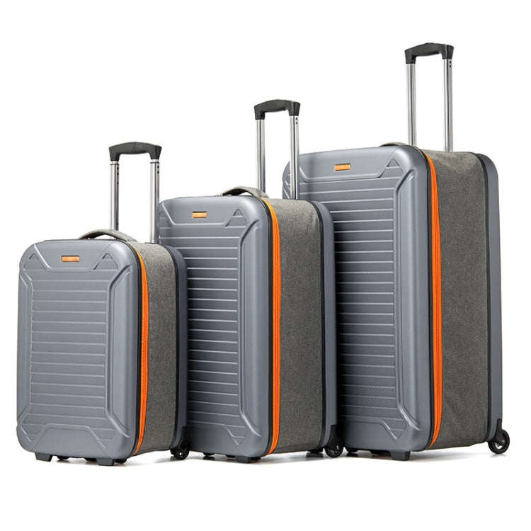 28 inch Foldable Portable Trolley Luggage Suitcase(Blue)