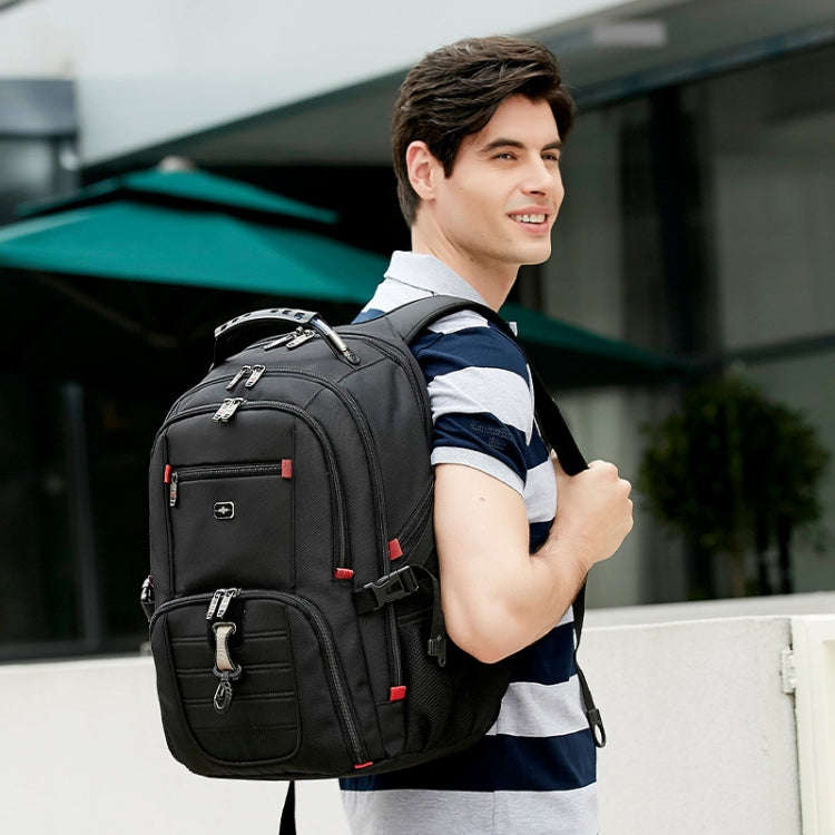 22 inch Multifunctional Business Large Capacity Waterproof Double-Shoulder Backpack with USB Inte...