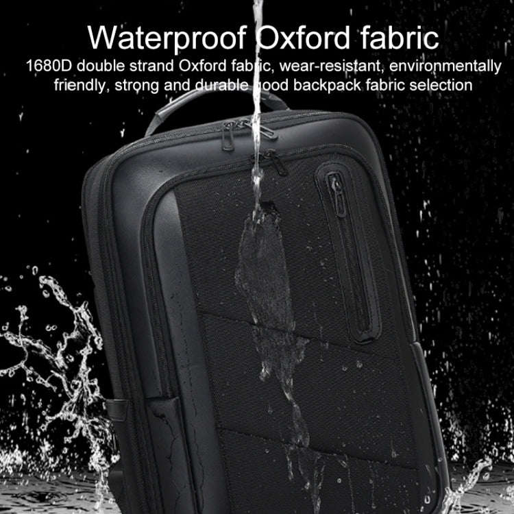 18 inch Multifunctional Large Capacity Waterproof Double-Shoulder Backpack with USB Interface(Black)
