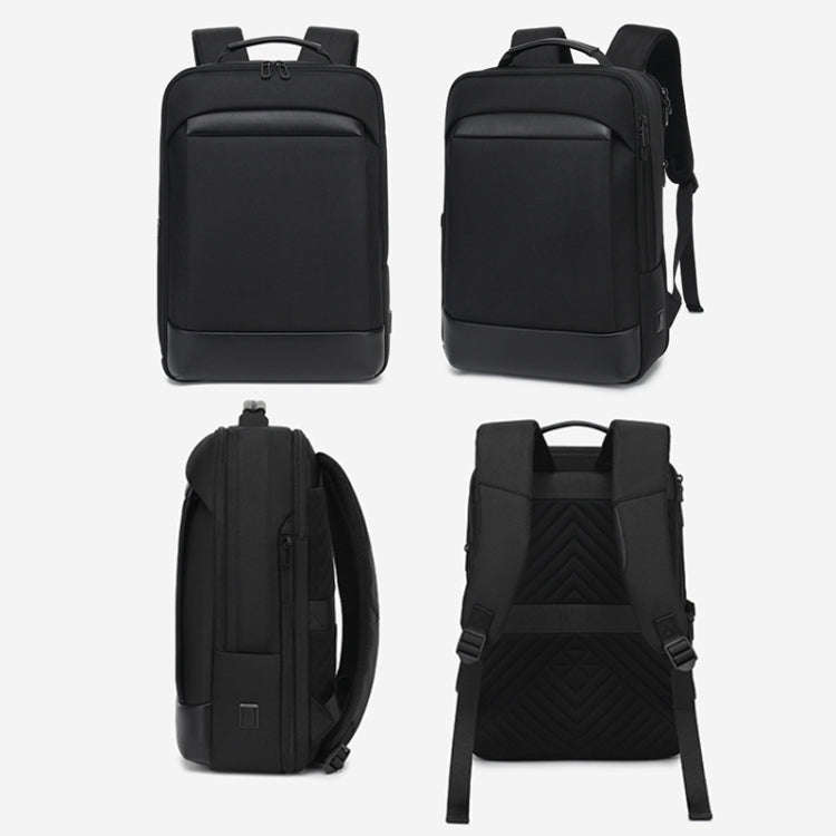 18 inch Multifunctional Large Capacity Waterproof Double-Shoulder Backpack with USB Interface(Black)