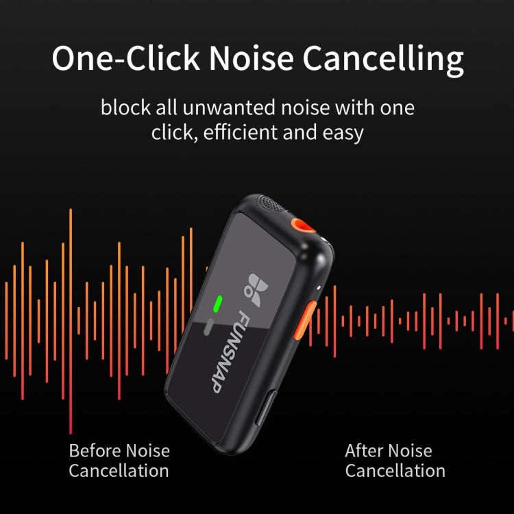 FUNSNAP S6 Lavalier Wireless Microphone, 8 Pin RX + 2 TX with Charging Case