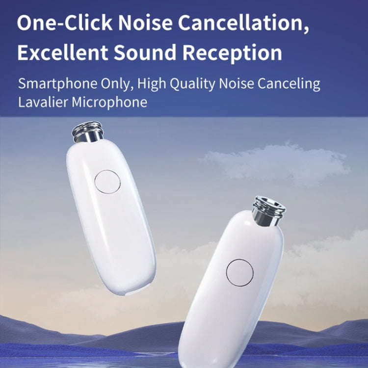 FUNSNAP M2 1 TX + 2 RX Digital Noise Reduction Wireless Microphone Mic Tok, Version:Type-C(White)