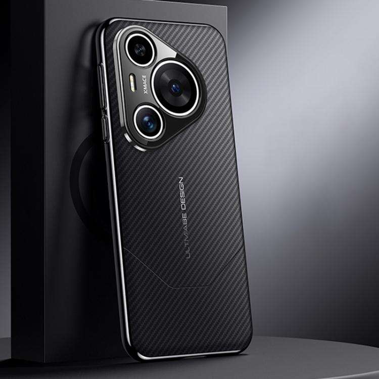 For Huawei Pura 70 Pro / 70 Pro+ Premium Carbon Fiber Imitation Ultimate Design Phone Case(Black)
