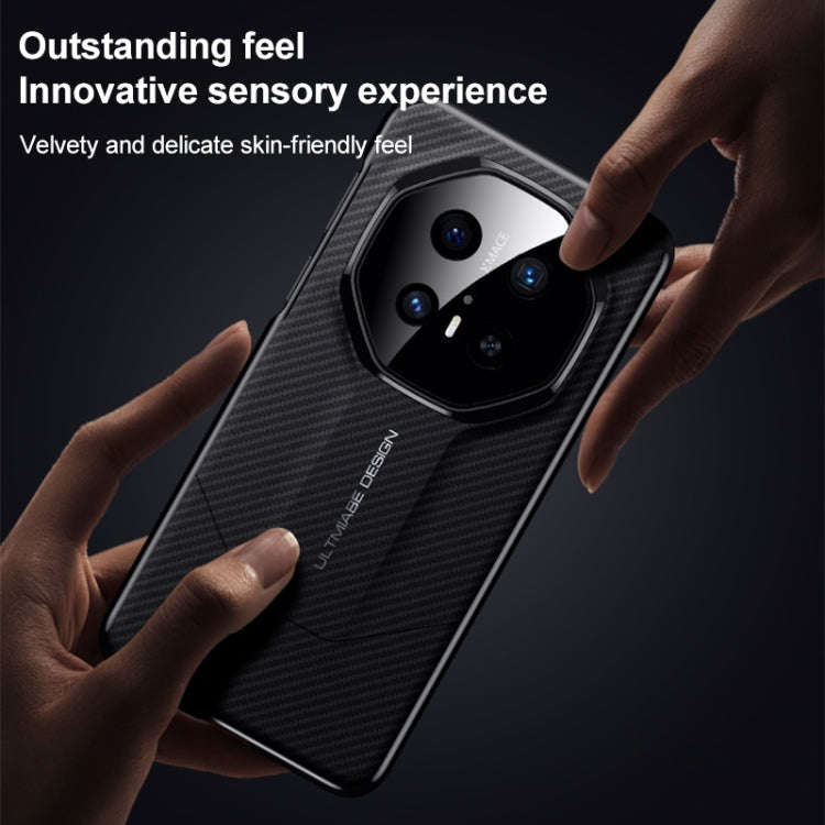 For Huawei Pura 70 Ultra Premium Carbon Fiber Imitation Ultimate Design Phone Case(Black)