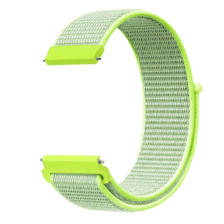 For Samsung Galaxy Watch 42mm Nylon Braided Watch Band(Light Yellow)