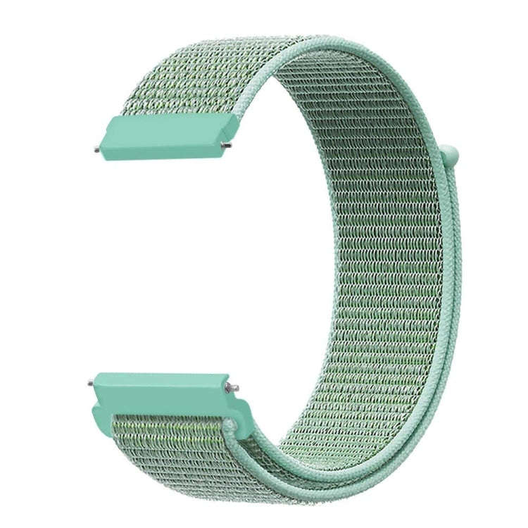 For Samsung Galaxy Watch 42mm Nylon Braided Watch Band(Blue Sea)
