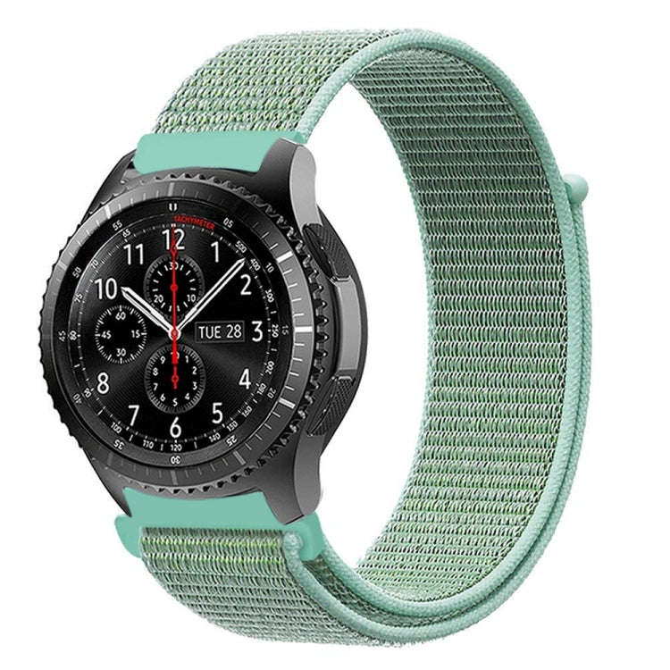 For Samsung Galaxy Watch 42mm Nylon Braided Watch Band(Blue Sea)