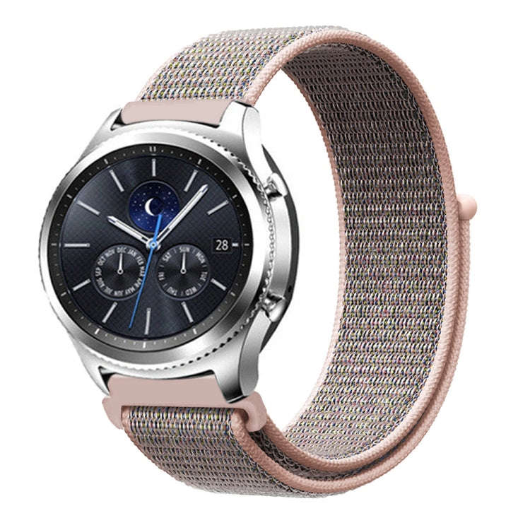 For Samsung Galaxy Watch 42mm Nylon Braided Watch Band(Powder Sand)