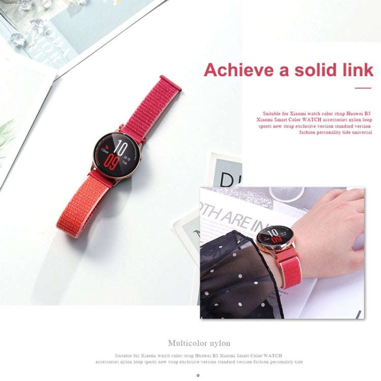 For Samsung Galaxy Watch 42mm Nylon Braided Watch Band(Seashell)