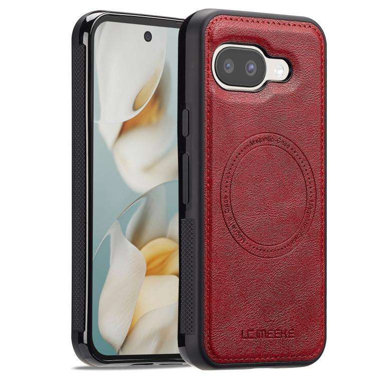 For Google Pixel 9a LC.IMEEKE Magsafe Phone Case(Red)