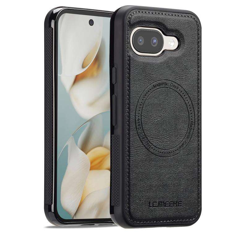 For Google Pixel 9a LC.IMEEKE Magsafe Phone Case(Black)