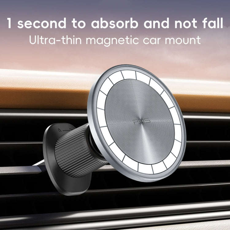 RBS PH19 Ultra-thin Magnetic Car Air Outlet Phone Holder(Pale Blue)