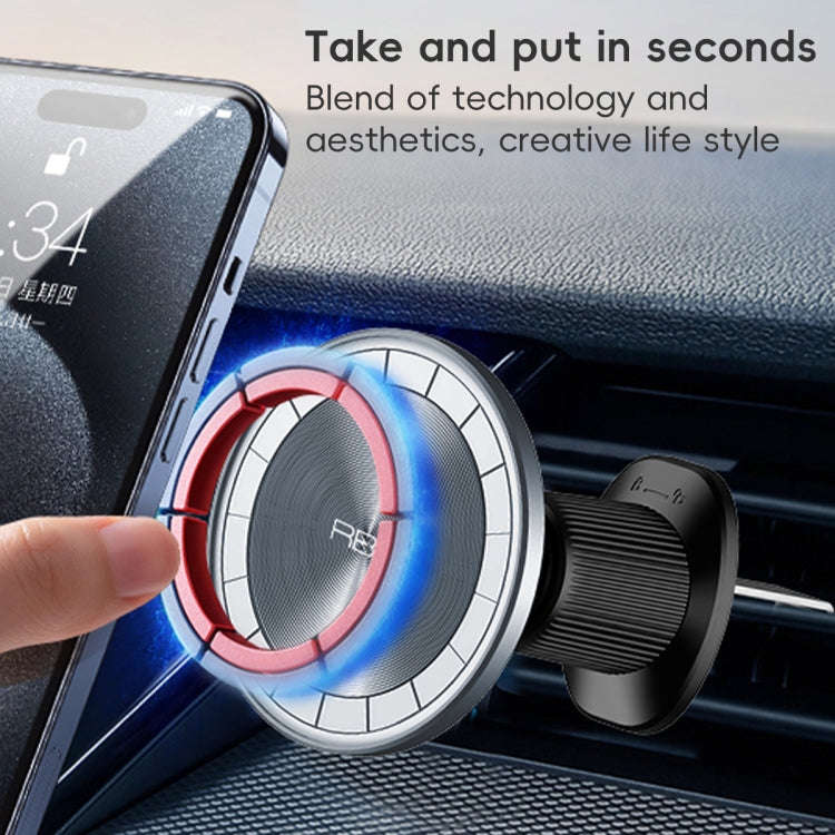 RBS PH19 Ultra-thin Magnetic Car Air Outlet Phone Holder(Pale Blue)