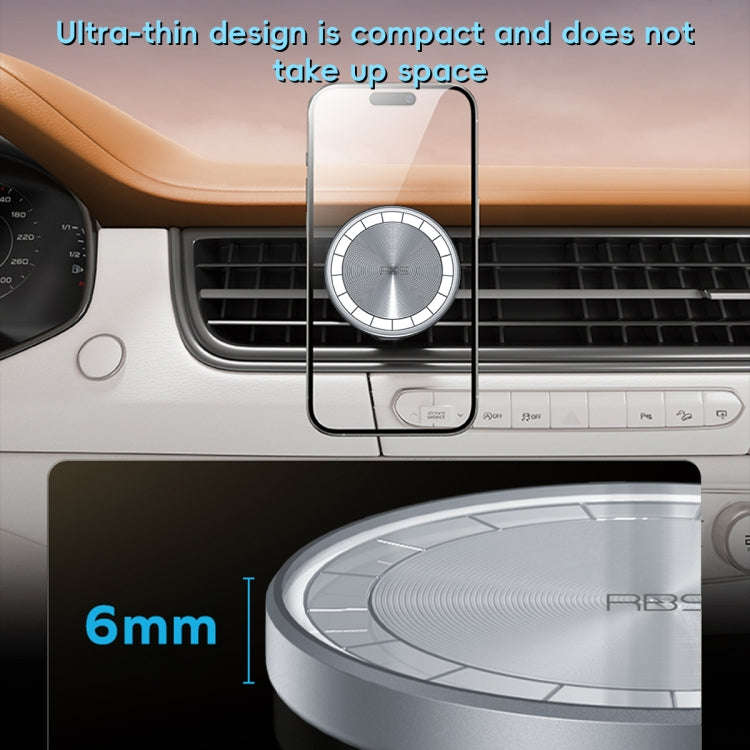 RBS PH19 Ultra-thin Magnetic Car Air Outlet Phone Holder(Pale Blue)