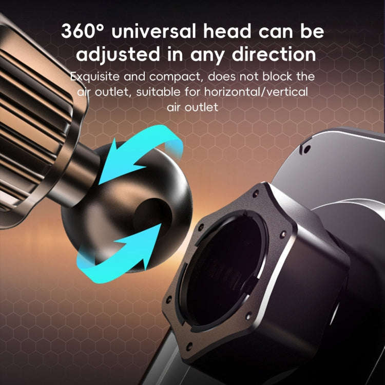 RBS PH19 Ultra-thin Magnetic Car Air Outlet Phone Holder(Pale Blue)