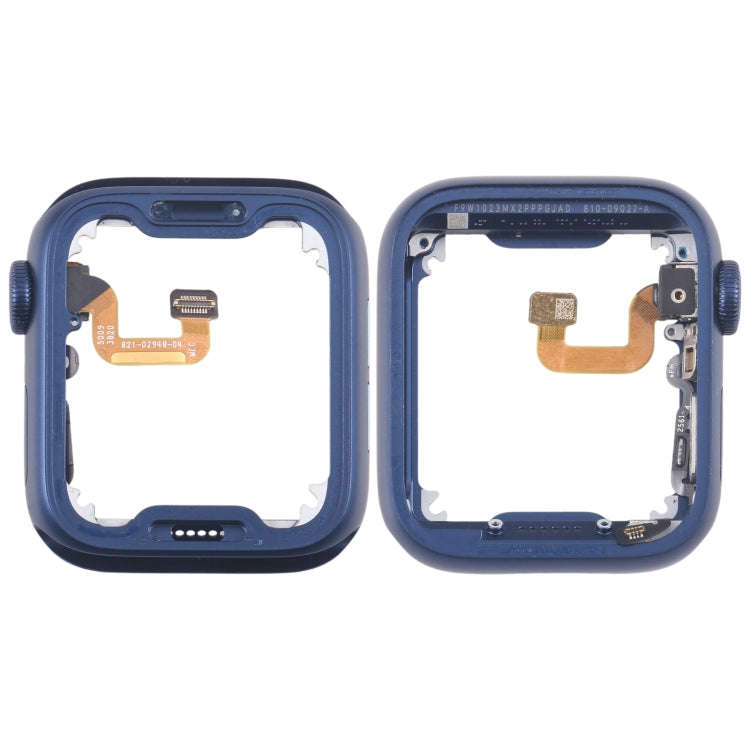 For Apple Watch Series 6 44MM LTE Aluminium Alloy Middle Frame Bezel Plate with Crown Spin Axis F...