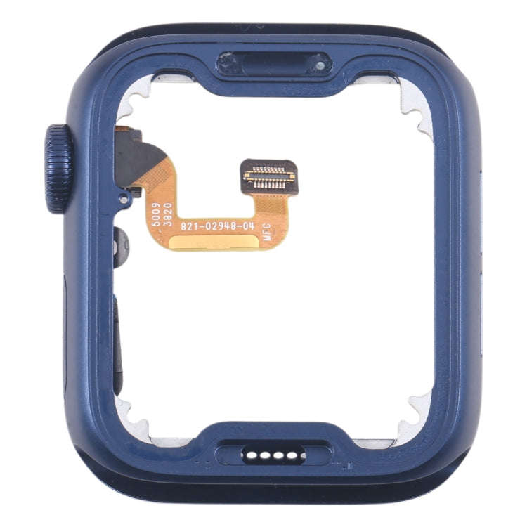 For Apple Watch Series 6 44MM LTE Aluminium Alloy Middle Frame Bezel Plate with Crown Spin Axis F...