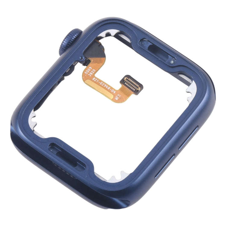 For Apple Watch Series 6 44MM LTE Aluminium Alloy Middle Frame Bezel Plate with Crown Spin Axis F...