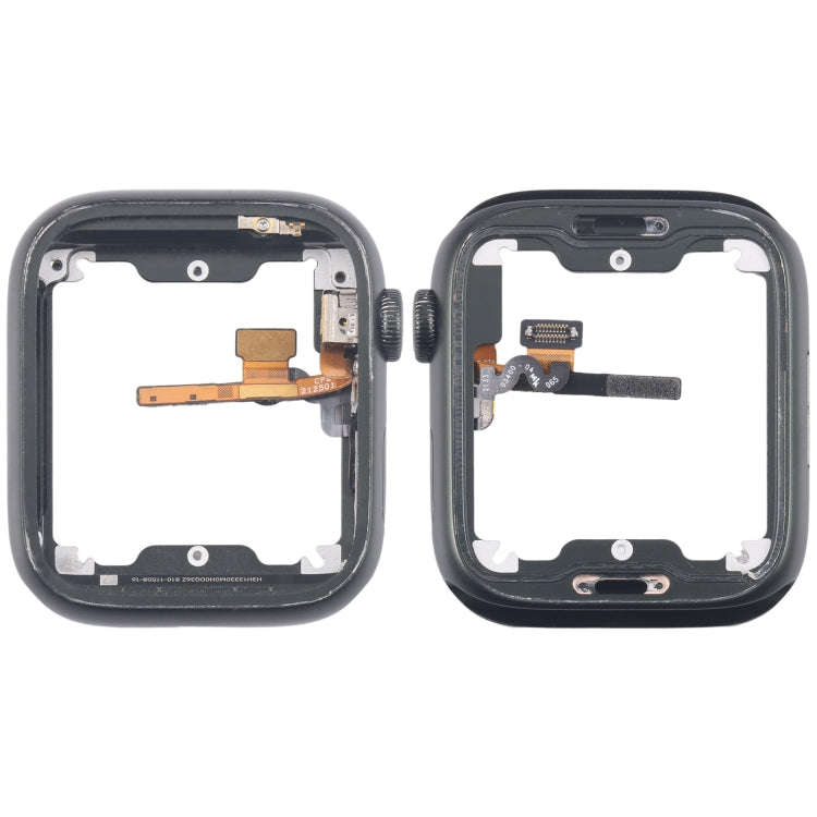For Apple Watch Series 7 45MM LTE Aluminium Alloy Middle Frame Bezel Plate with Crown Spin Axis F...