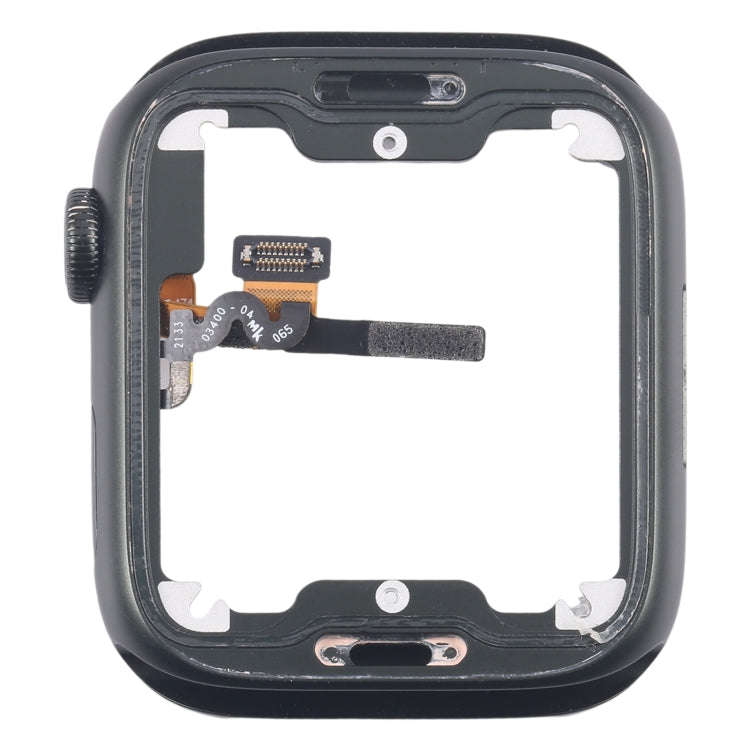 For Apple Watch Series 7 45MM LTE Aluminium Alloy Middle Frame Bezel Plate with Crown Spin Axis F...