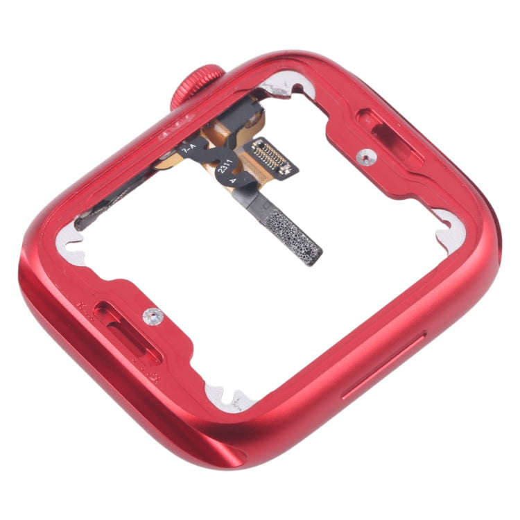For Apple Watch Series 7 / 8 / 9 45MM LTE Aluminium Alloy Middle Frame Bezel Plate with Crown Spi...