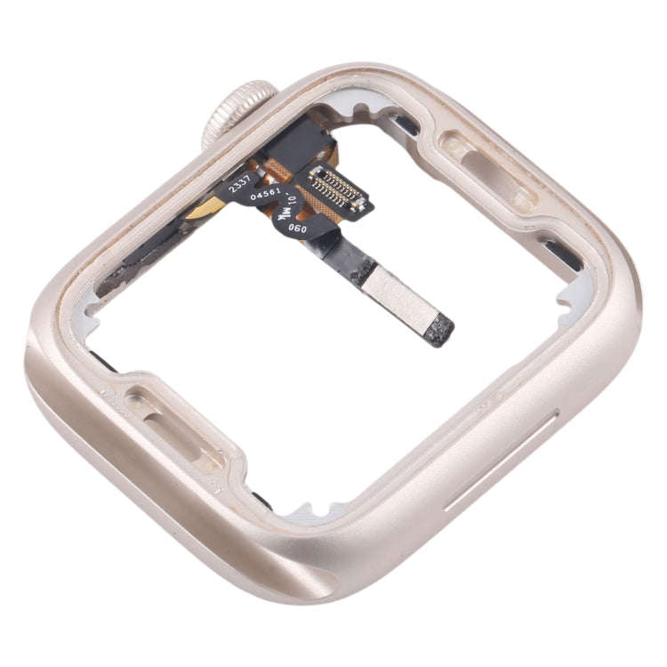 For Apple Watch Series 7 / 8 / 9 41MM GPS Aluminium Alloy Middle Frame Bezel Plate with Crown Spi...