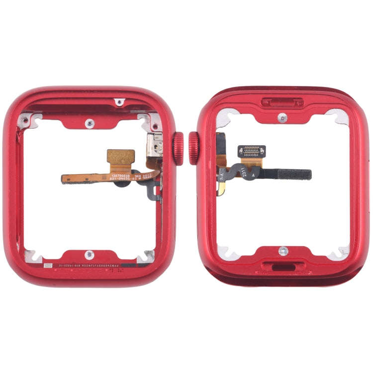 For Apple Watch Series 7 / 8 / 9 41MM GPS Aluminium Alloy Middle Frame Bezel Plate with Crown Spi...