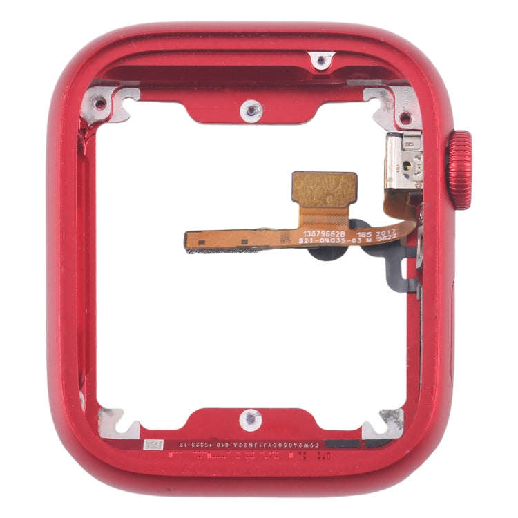 For Apple Watch Series 7 / 8 / 9 41MM GPS Aluminium Alloy Middle Frame Bezel Plate with Crown Spi...