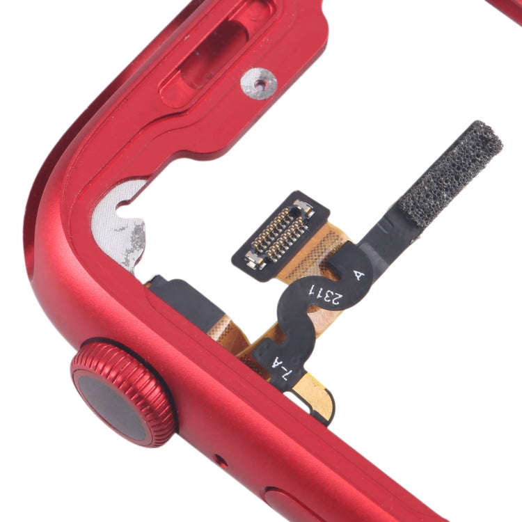 For Apple Watch Series 7 / 8 / 9 41MM GPS Aluminium Alloy Middle Frame Bezel Plate with Crown Spi...
