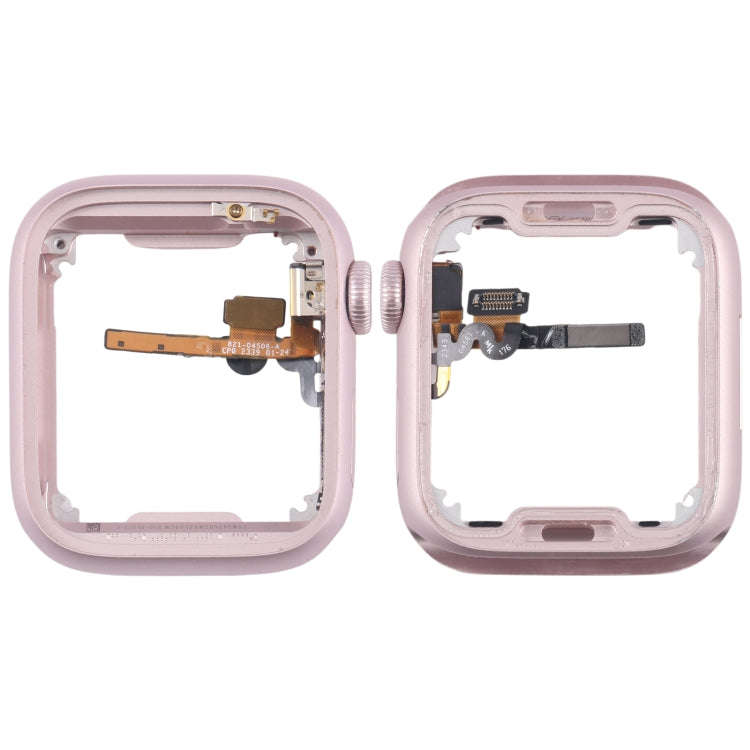 For Apple Watch Series 9 41MM LTE Aluminium Alloy Middle Frame Bezel Plate with Crown Spin Axis F...
