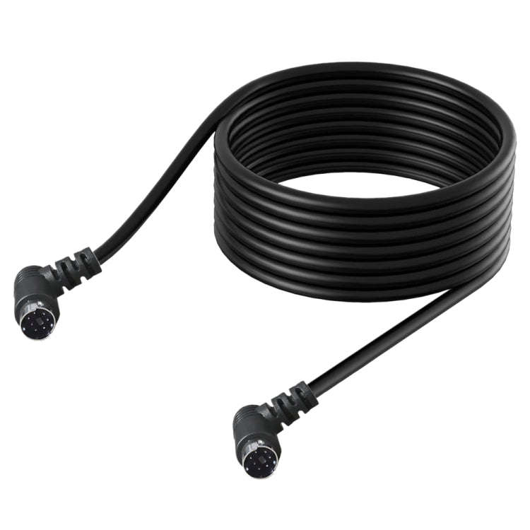 Mini DIN 7 Pin S-Video Core Audio / Video Cable, Length:3m(Elbow to Elbow)