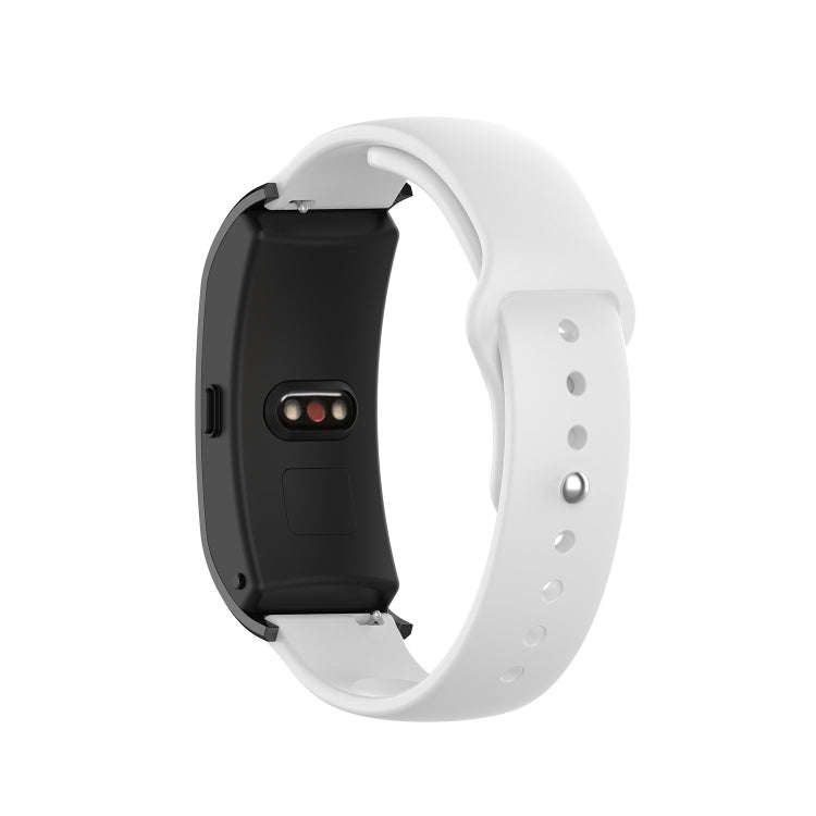 For Garmin Vivomove 3s / 4s 18mm Reverse Buckle Silicone Watch Band, Size: Small Code(White)