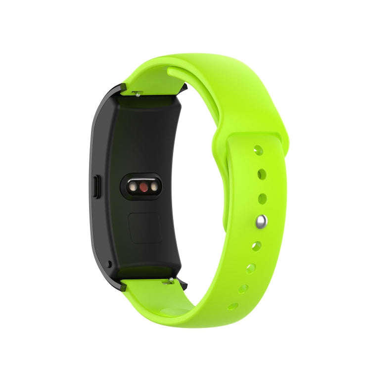 For Garmin Vivomove 3s / 4s 18mm Reverse Buckle Silicone Watch Band, Size: Small Code(Lime)