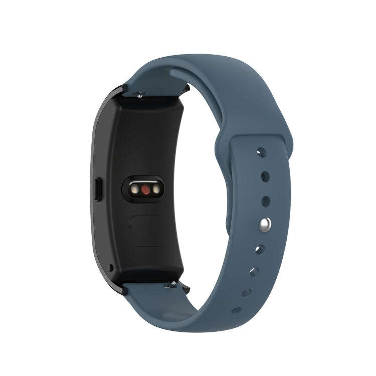 For Garmin Vivomove 3s / 4s 18mm Reverse Buckle Silicone Watch Band, Size: Small Code(Rock Green)