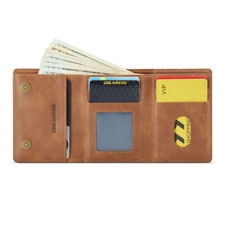DG.MING M6 Series 3-Fold Multi Card Wallet(Brown)