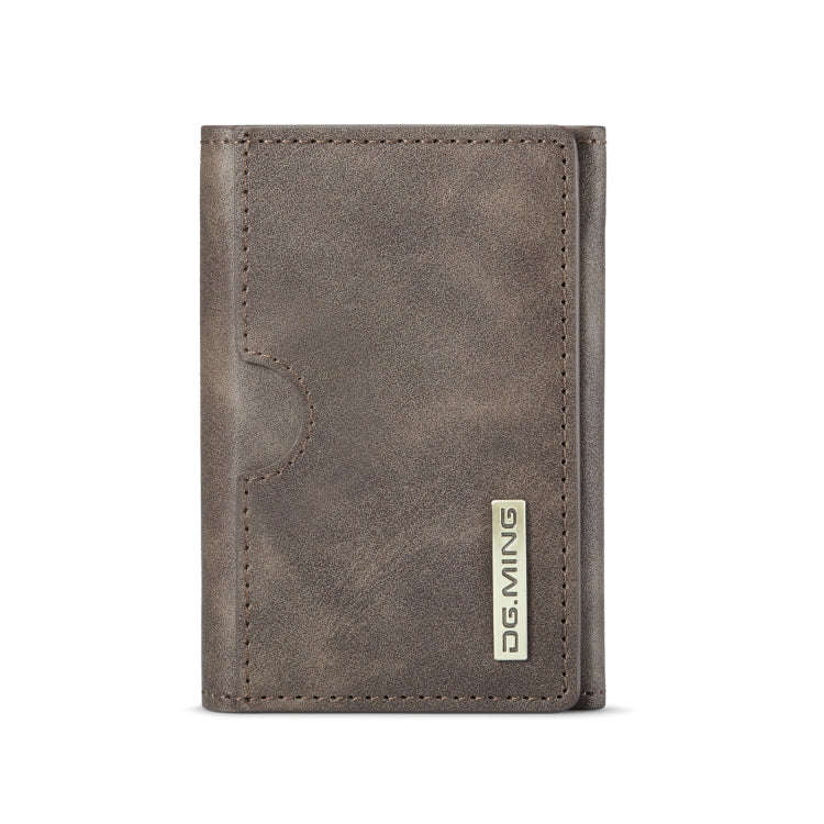 DG.MING M6 Series 3-Fold Multi Card Wallet(Coffee)