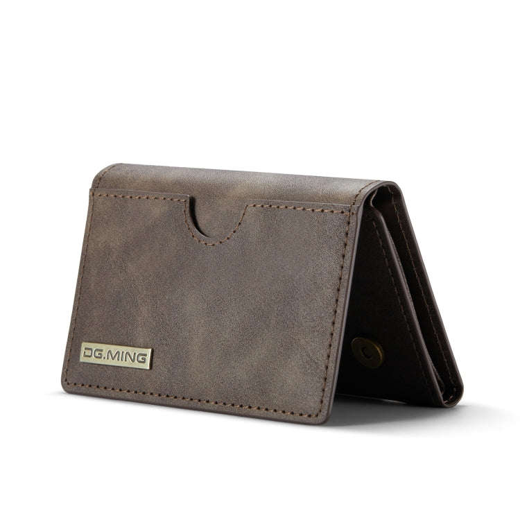 DG.MING M6 Series 3-Fold Multi Card Wallet(Coffee)