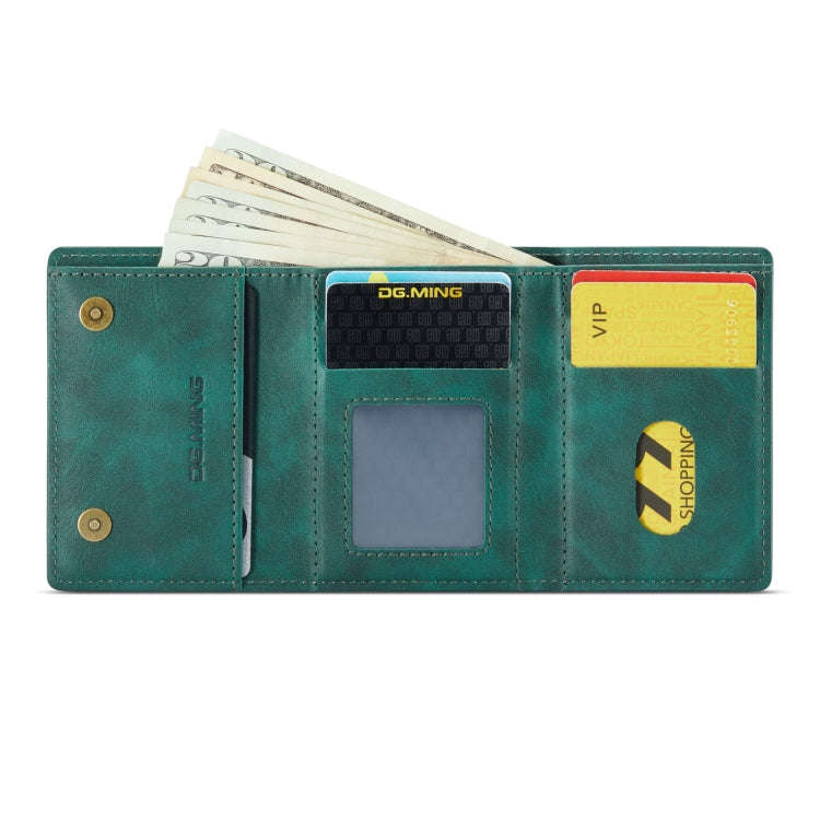 DG.MING M6 Series 3-Fold Multi Card Wallet(Green)