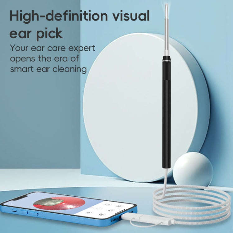 NK-5101 HD Smart Visual Ear Spoon(Black + White)