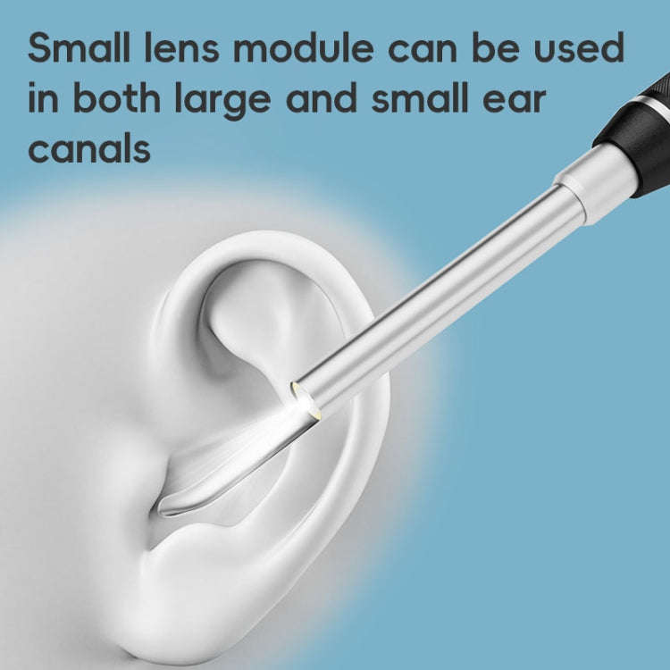 NK-5101 HD Smart Visual Ear Spoon(Black + White)