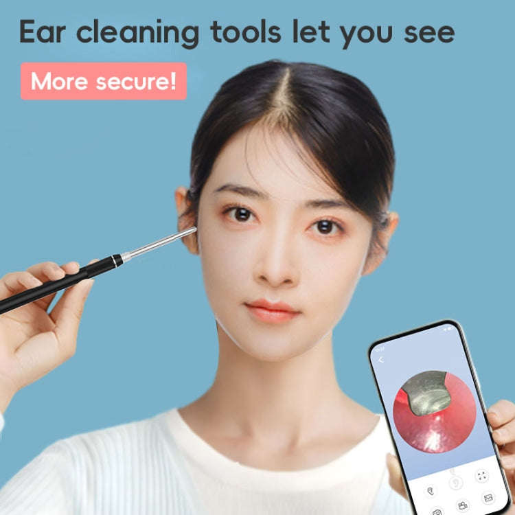 NK-5101 HD Smart Visual Ear Spoon(Black + White)
