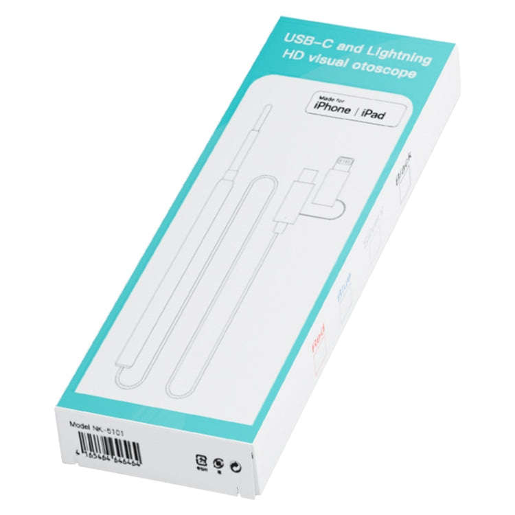 NK-5101 HD Smart Visual Ear Spoon(Black + White)