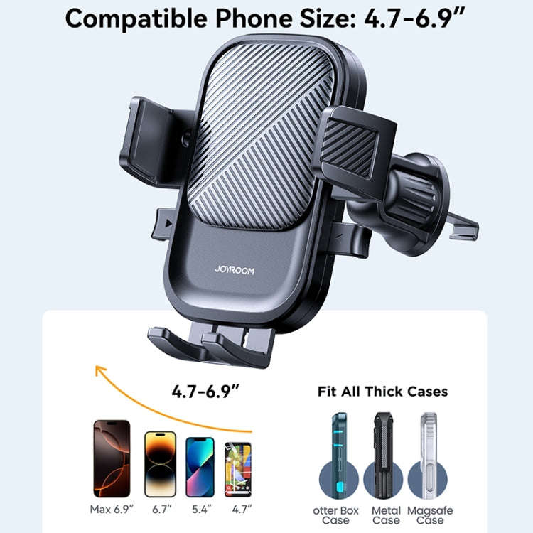 JOYROOM JR-OK6 Car Air Outlet Mechanical Phone Holder(Black)