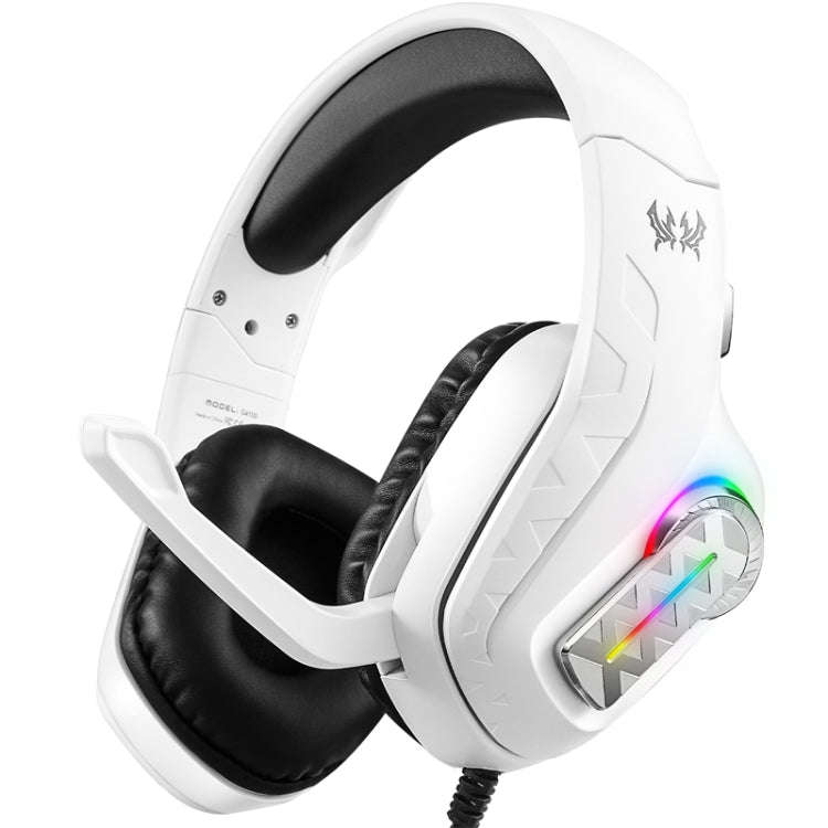 KOTION EACH G4100 Head-mounted Stereo Gaming Earphone with Mic, Black White, Length: About 2.1m