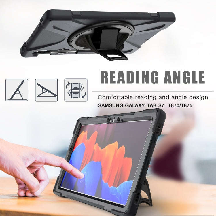 For Samsung Galaxy Tab S9 / Galaxy Tab S8 / Galaxy Tab S7 (2020) T870 Shockproof Colorful Silicon...
