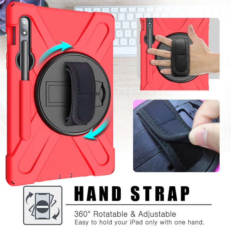 For Samsung Galaxy Tab S9 / Galaxy Tab S8 / Galaxy Tab S7 (2020) T870 Shockproof Colorful Silicon...