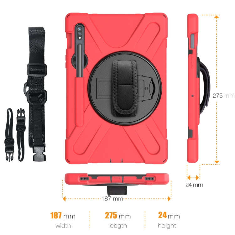 For Samsung Galaxy Tab S9 / Galaxy Tab S8 / Galaxy Tab S7 (2020) T870 Shockproof Colorful Silicon...